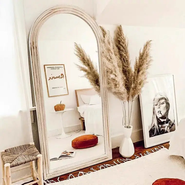 CANOT Vintage Distressed Accent Standing Mirror