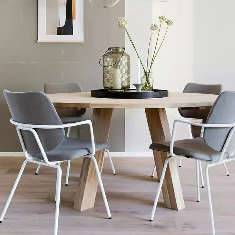 SONDER Rustic Solid Wood Round Dining Table