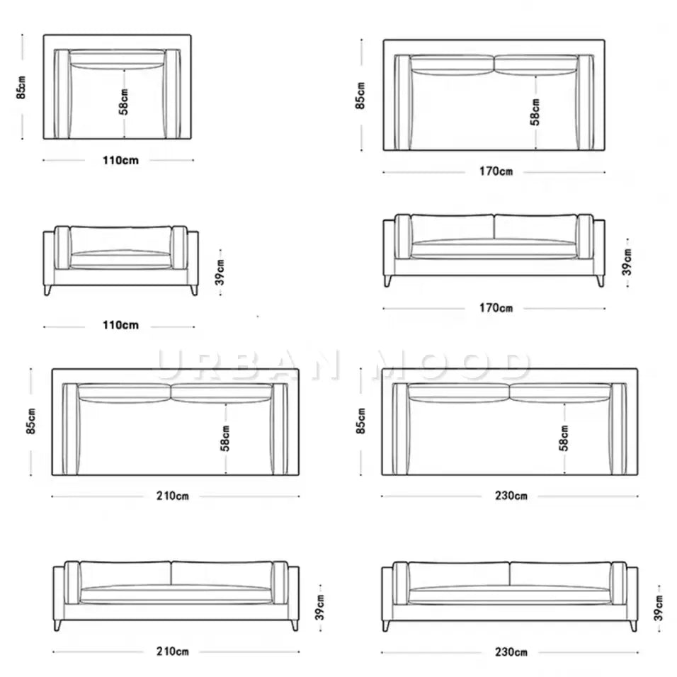 MARCO Modern Fabric Sofa