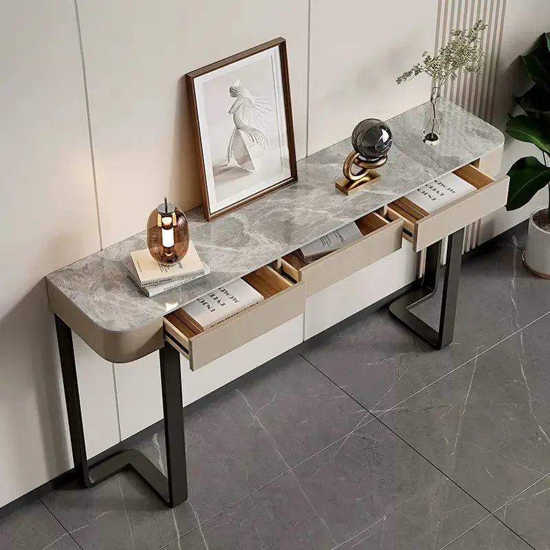 ADES Modern Sintered Stone Console Table