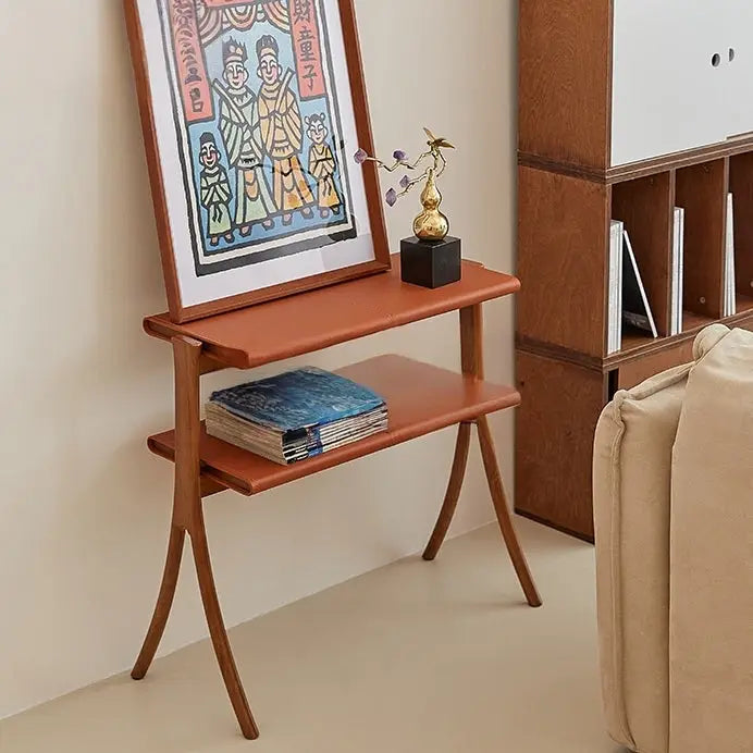 OLAVO Japandi Solid Wood Side Table