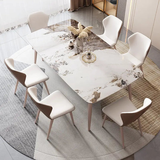 BULL Modern Marble Dining Table & Chairs