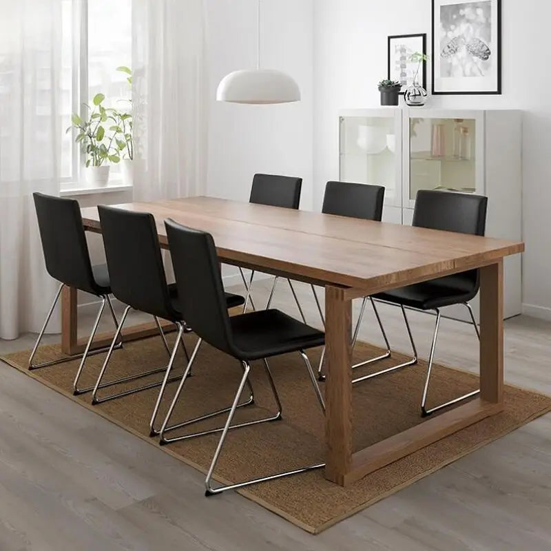 OLA Rustic Ash Wood Dining Table