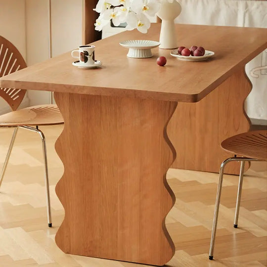TREYSTI Japandi Solid Wood Dining Table