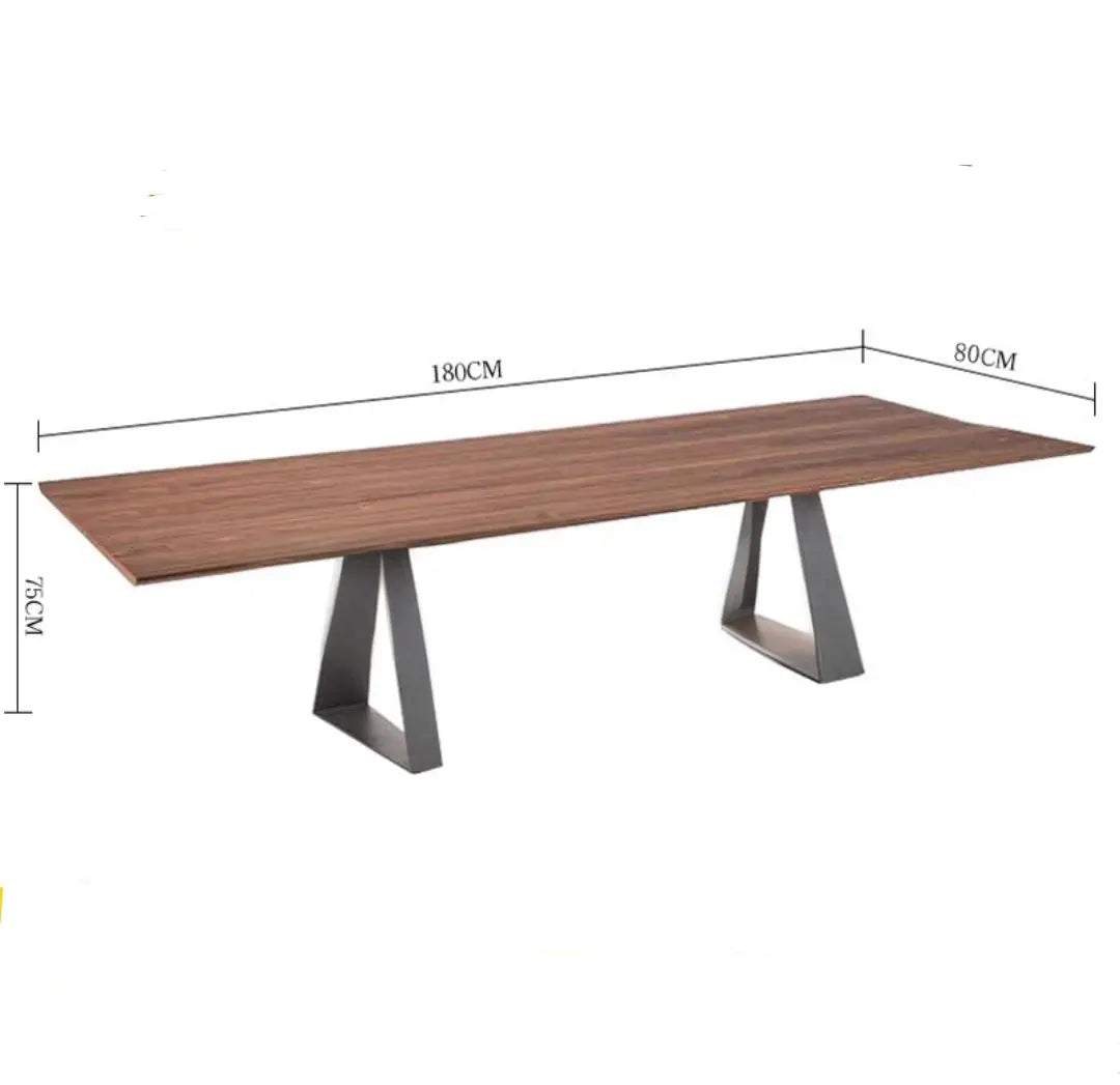 TRACÉ Rustic Solid Wood Dining Table