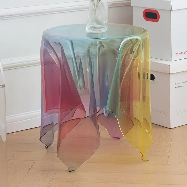TMATIN Modern Transparent Side Table