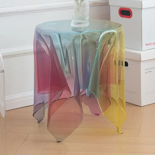 TMATIN Modern Transparent Side Table