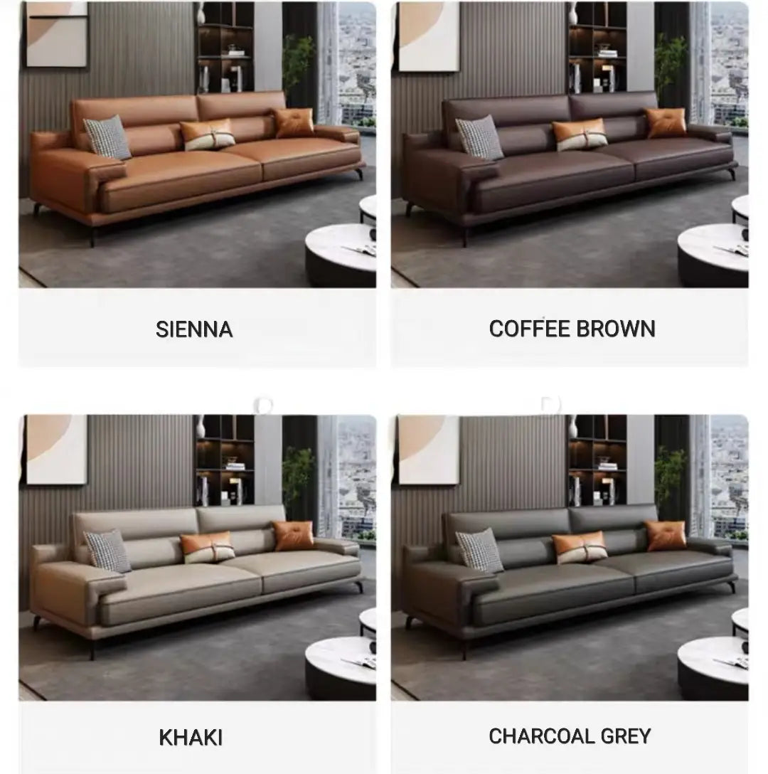 MALONE Modern Leather Sofa