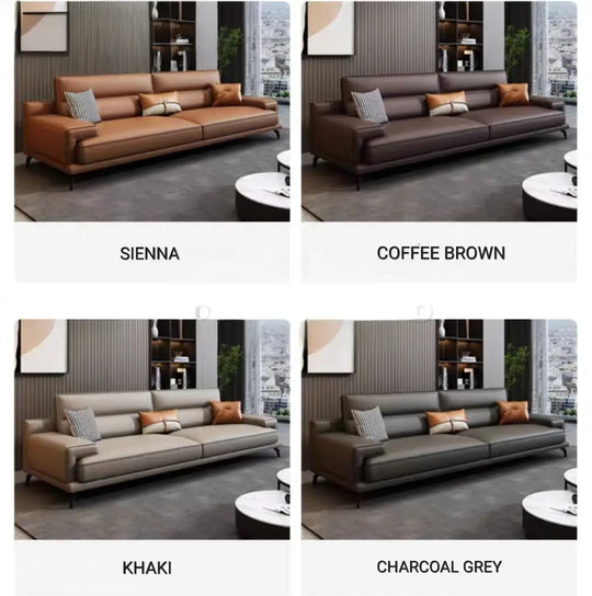 MALONE Modern Leather Sofa