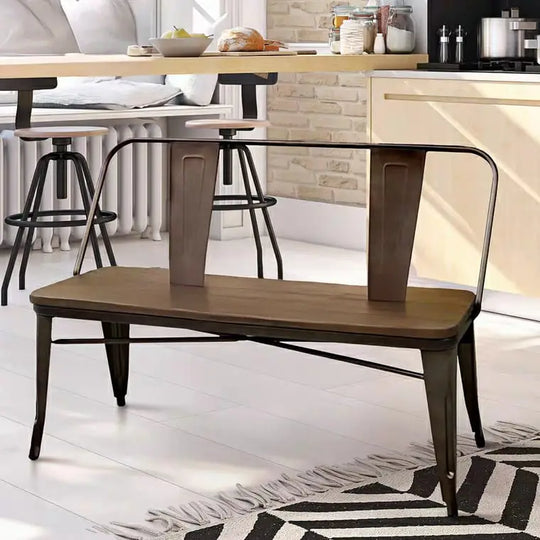 HANOVER  Industrial Tolix Dining Bench