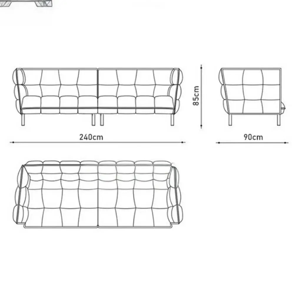 AERIS Modern Quilted Sofa
