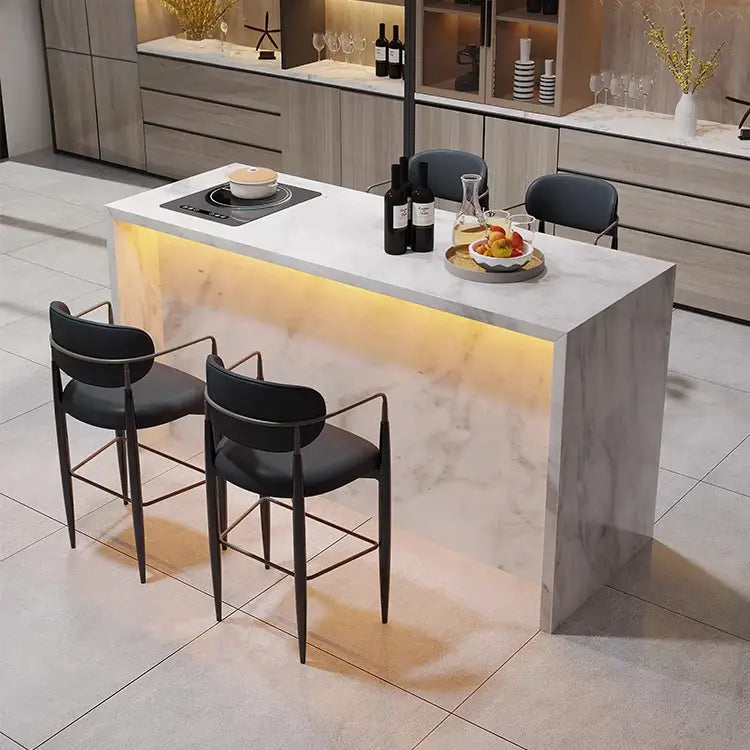 KEN Modern Marble Kitchen Island