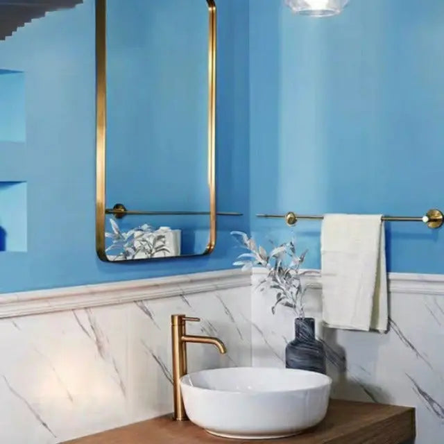 ASHBY Modern Stainless Steel Wall Mirror