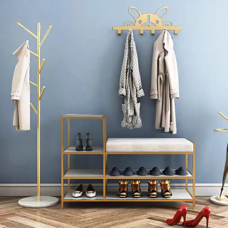 LUDVIG Modern Entryway Shoe Rack Bench