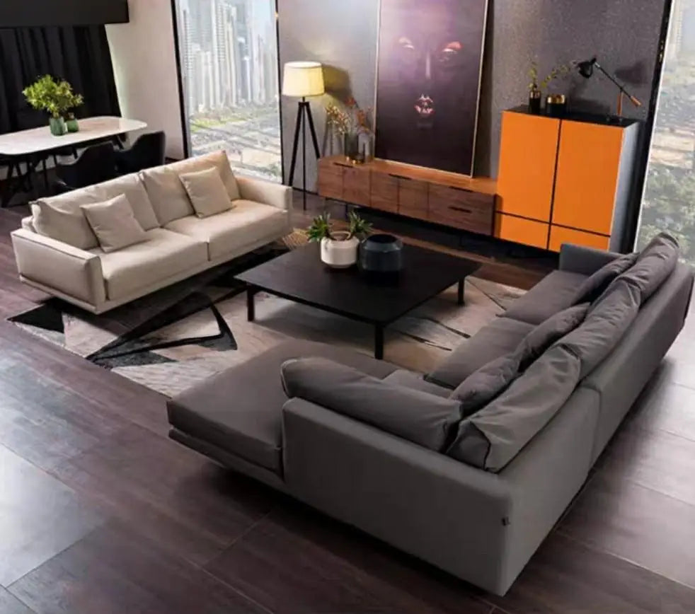 SWARS Modern Floating Fabric Sofa