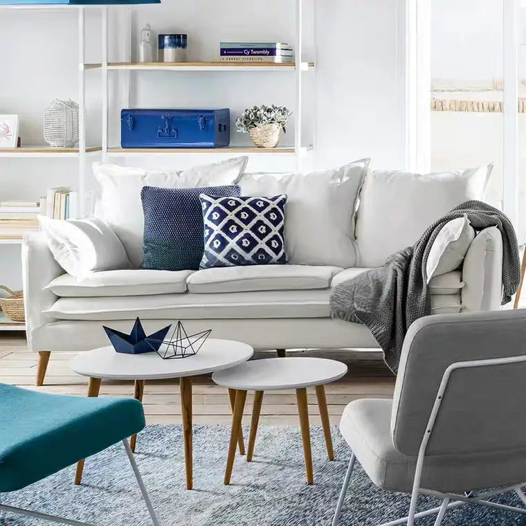 SAGA Scandinavian Fabric Sofa