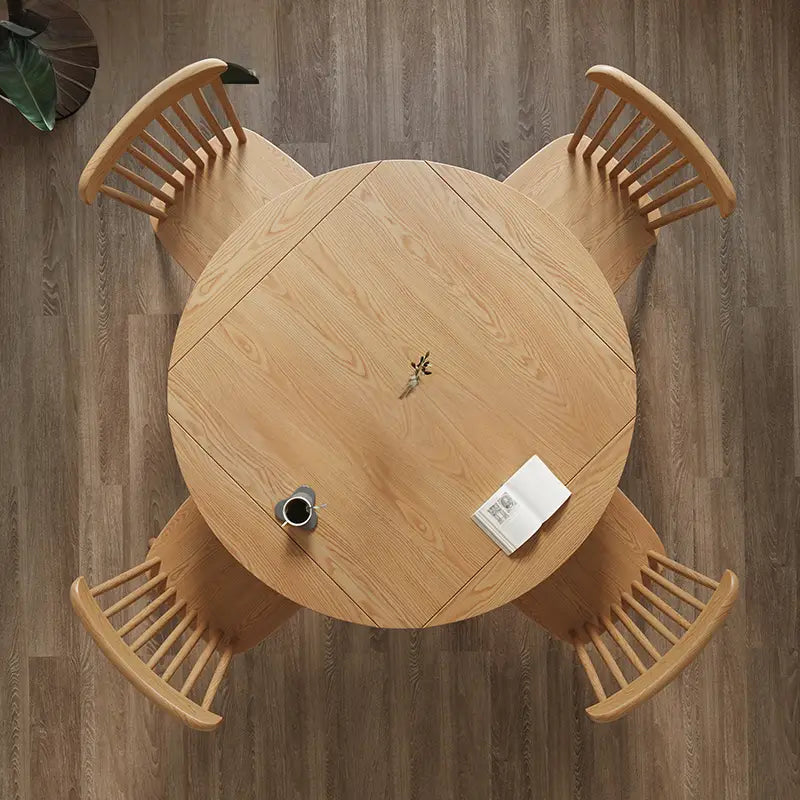 KUOW Rustic Solid Wood Dining Table
