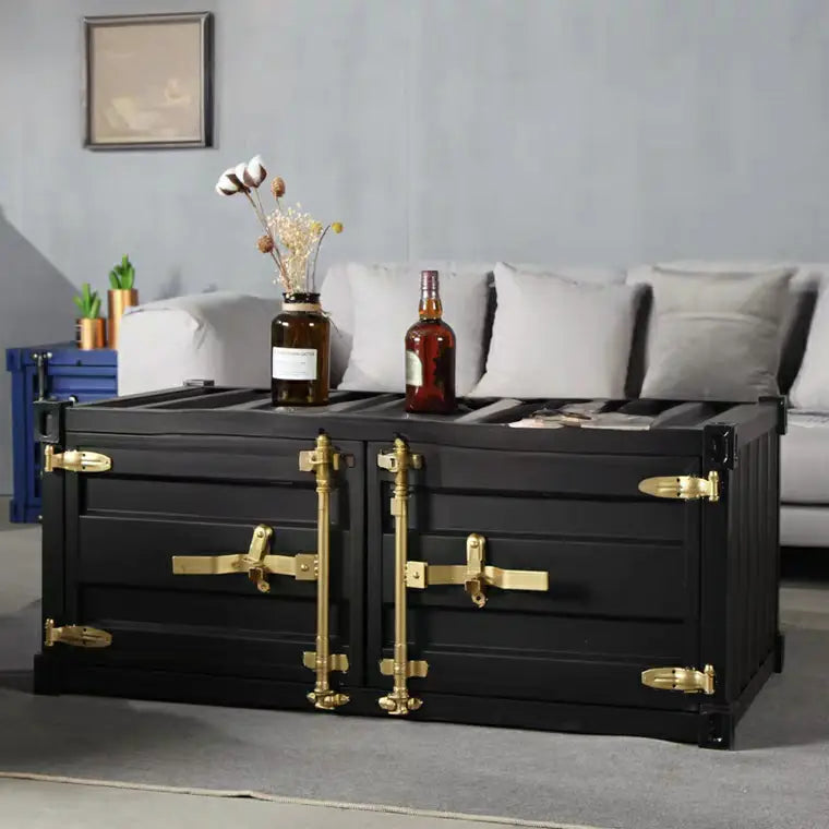 AKIO Industrial Metal Coffee Table