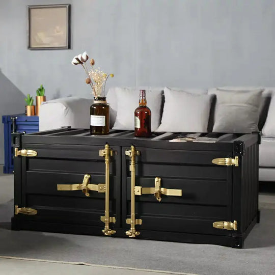 AKIO Industrial Metal Coffee Table