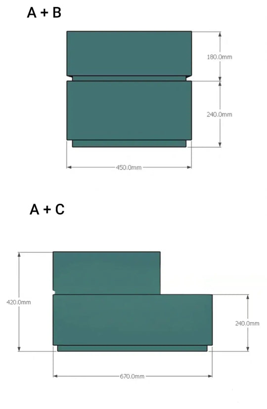 LEDGER Modern Modular Bedside Table