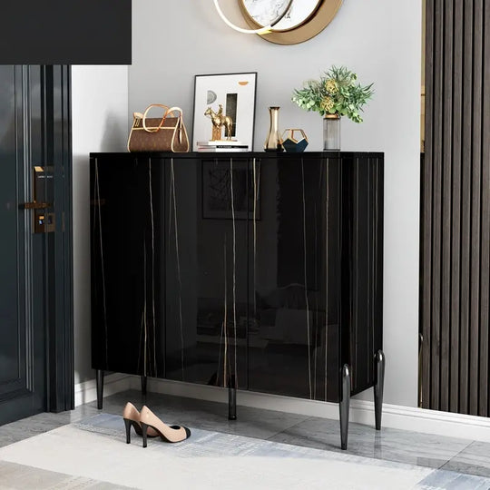 ROXIE Modern Slate Shoe Cabinet