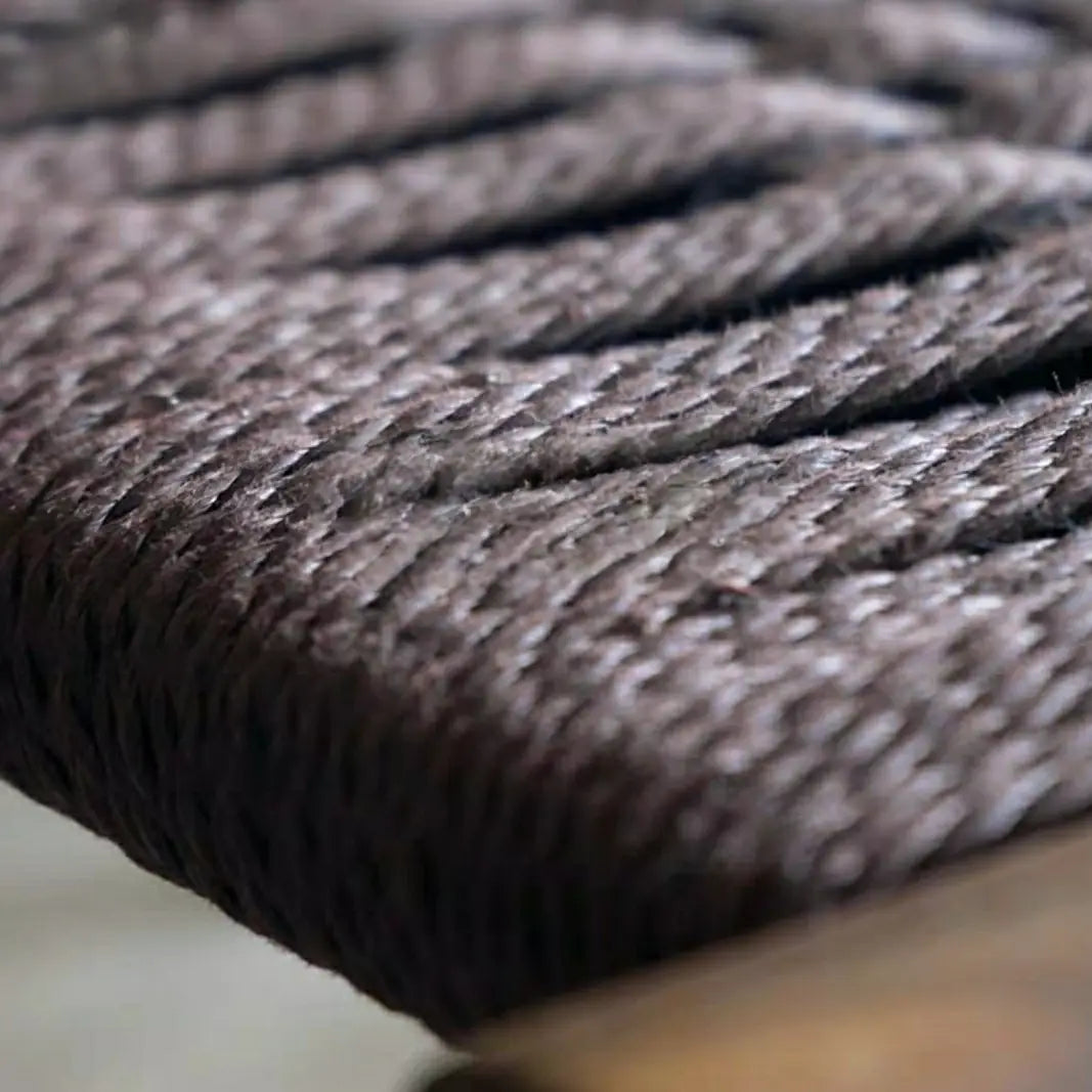 CIARÁN Rustic Solid Wood Rattan Bench