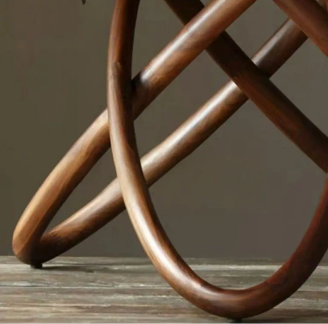 RANGER Postmodern Solid Wood Round Dining Table