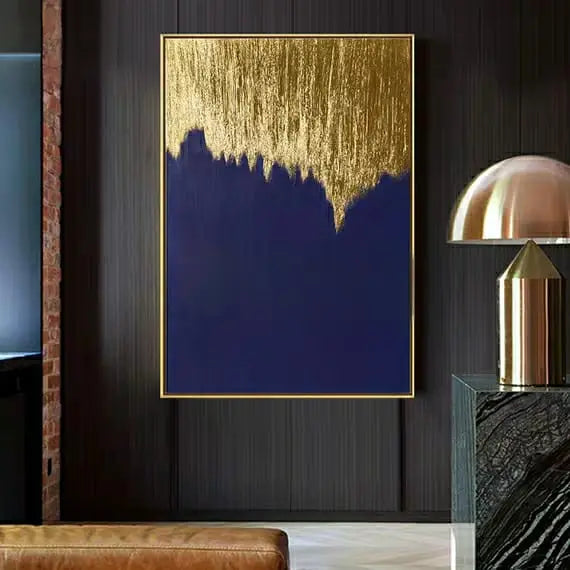 PIERCE Gold Shimmer Canvas Wall Art