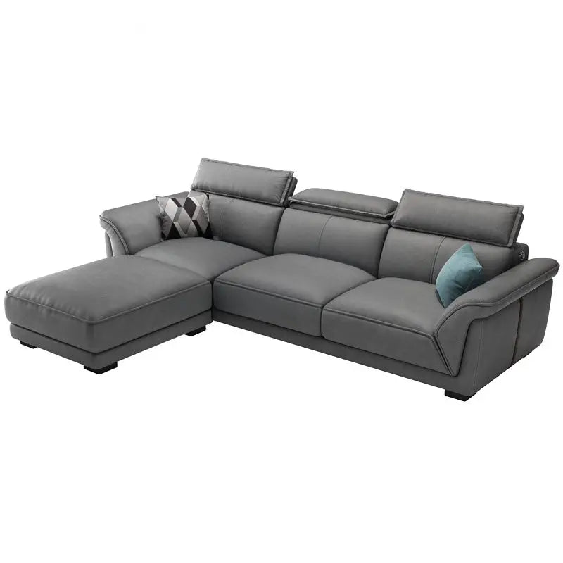 MARKLE Modern Leather Sofa