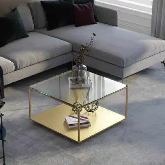 ANGELO Modern Tempered Glass Coffee Table