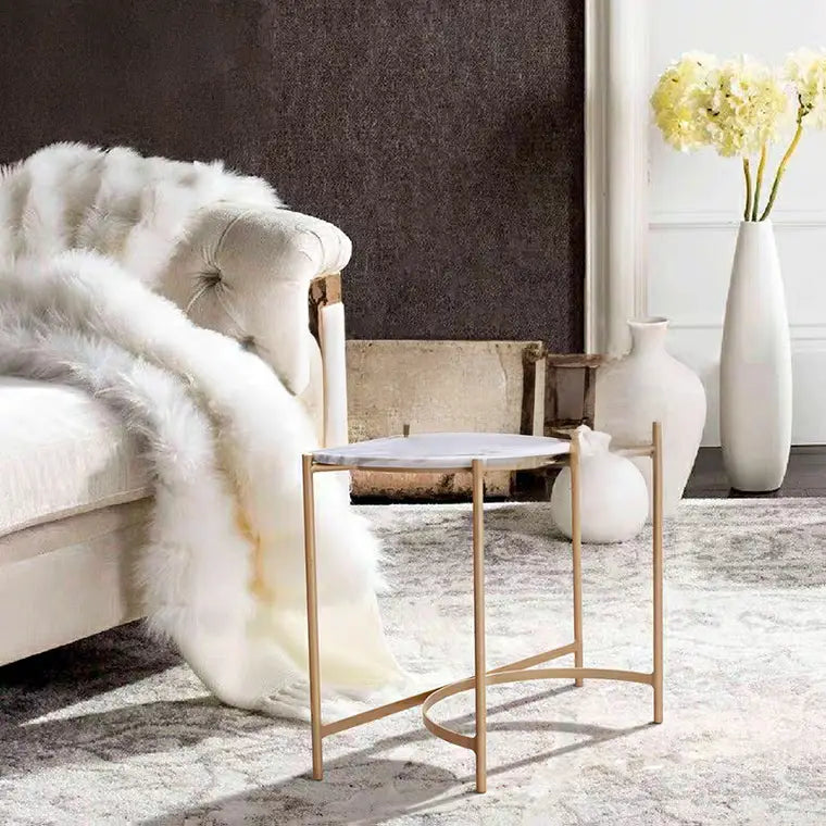 HENLEY Minimalist Marble End Table