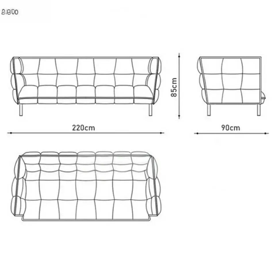 AERIS Modern Quilted Sofa