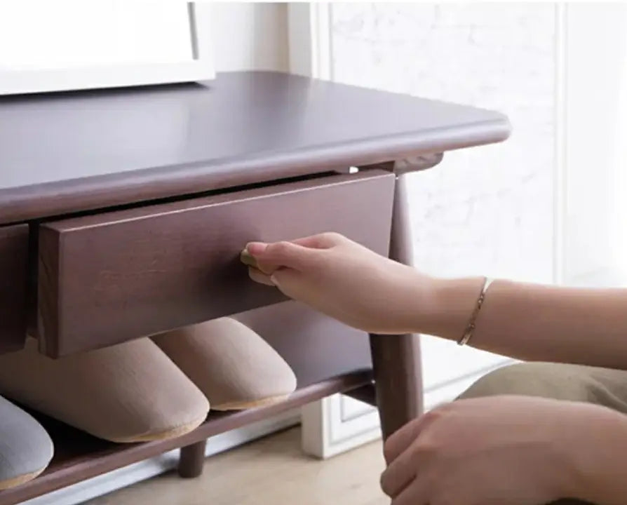 PONTE  Rustic Solid Wood Hallway Bench