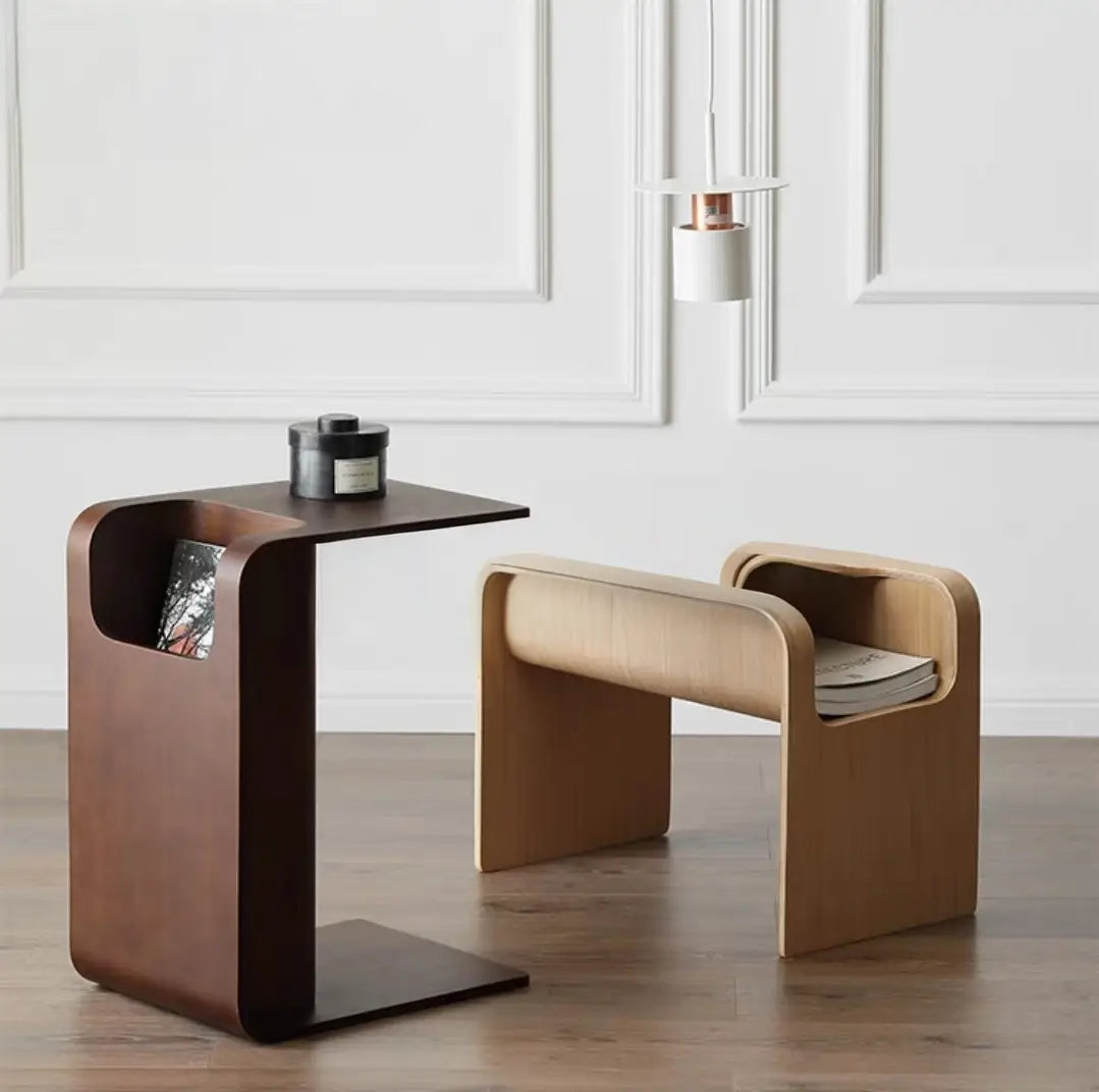 RAAF Scandinavian Solid Wood End Table 