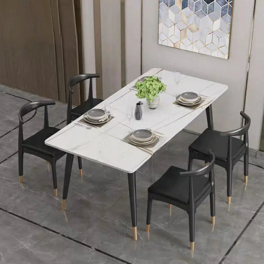 FELICIA Modern Marble Dining Table & Chairs