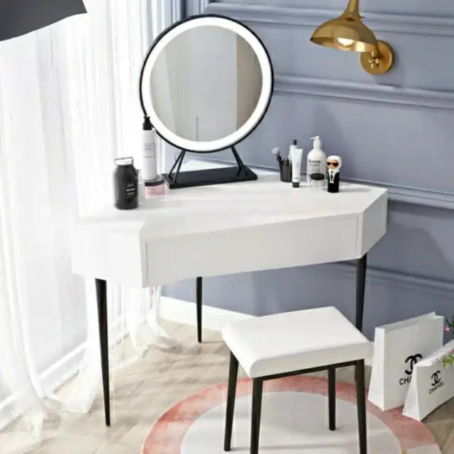 ALESSIA Modern Corner Vanity Table