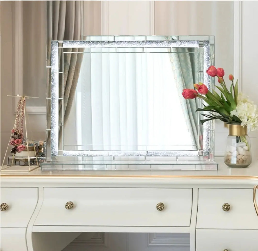 MERIC Modern Crystal LED Mirror