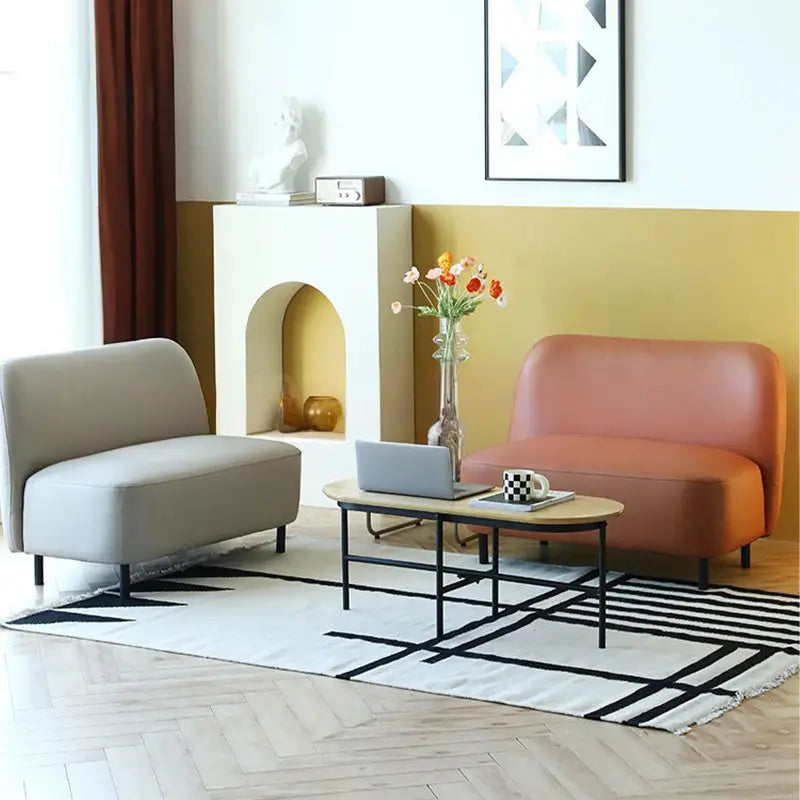 HINDS Modern Leather Loveseat / Sofa