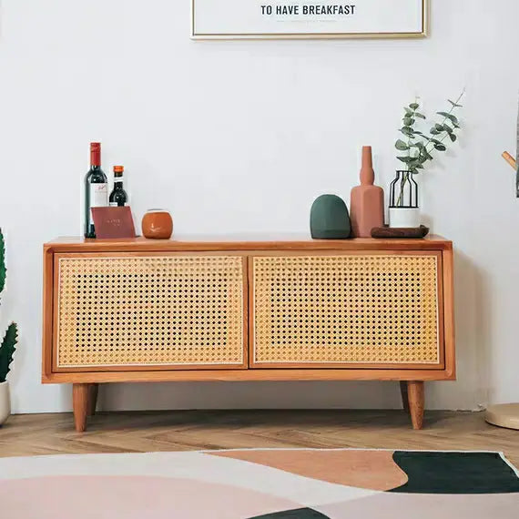 SIGVARD Rustic Solid Wood Shoe Cabinet