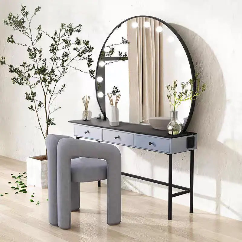 LIGHT Hollywood Vanity Table Set