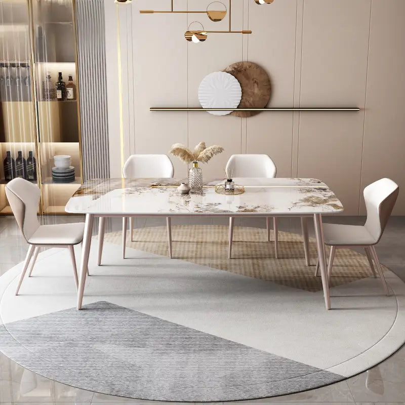 BULL Modern Marble Dining Table & Chairs