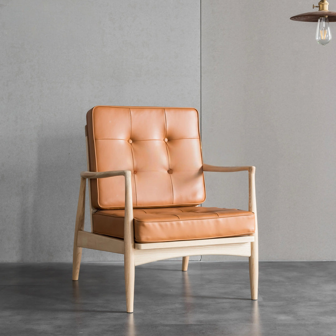 ROMANCE Solid Wood Leather Chair and Sofa