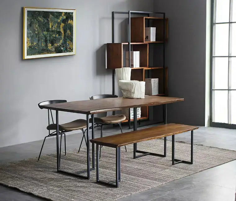 OCEAN Industrial Solid Wood Dining Table