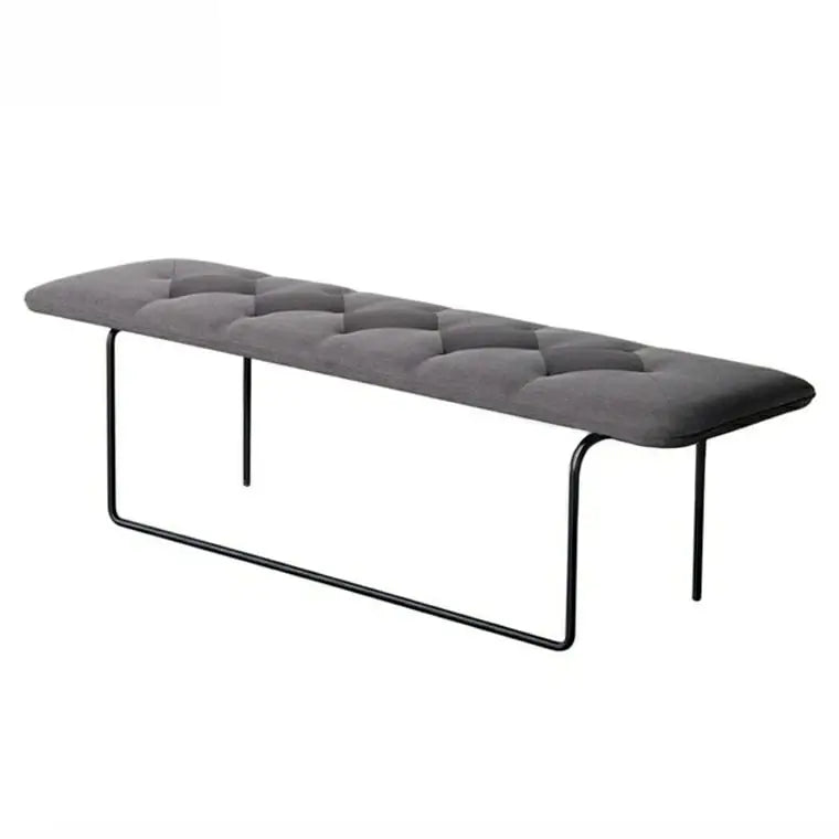 NOÉRA Minimalist Faux Leather Entryway Bench