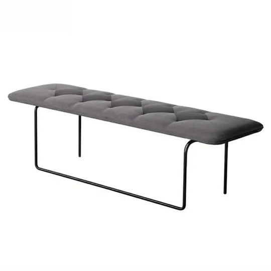 NOÉRA Minimalist Faux Leather Entryway Bench