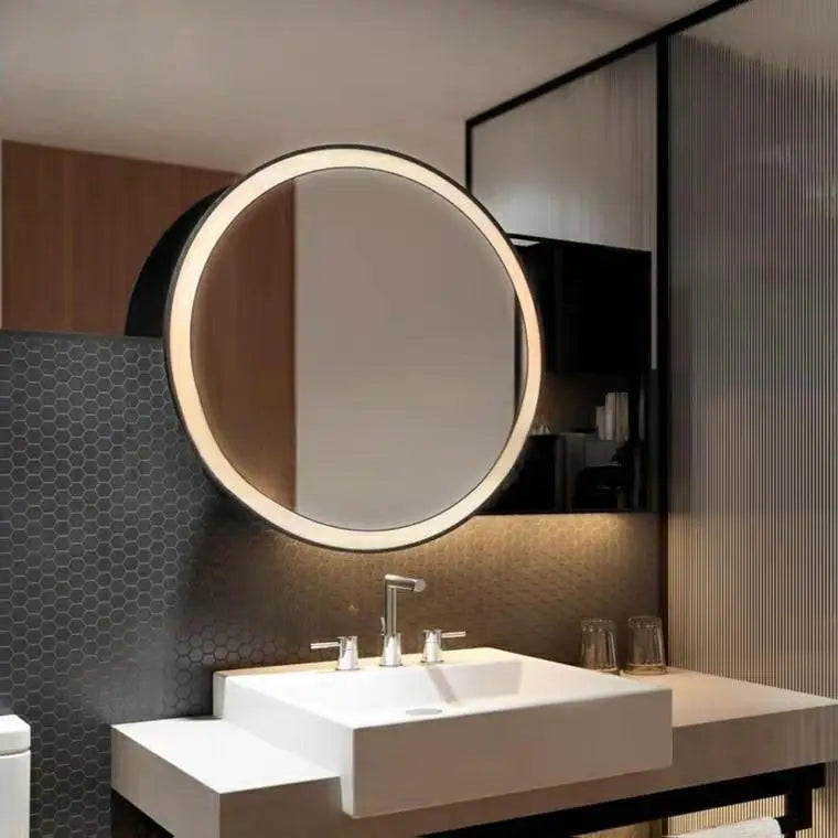 ELISSE Modern LED Round Wall Mirror