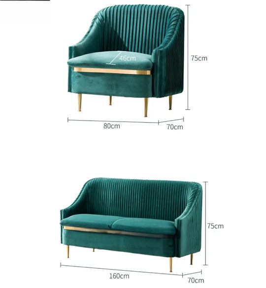 BERLIN Modern Velvet Sofa