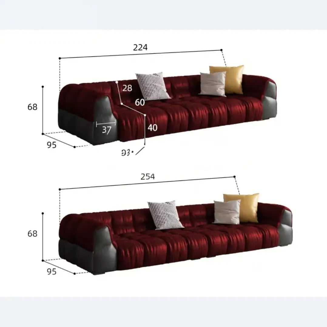 AMÉLIE Modern Leather Sofa