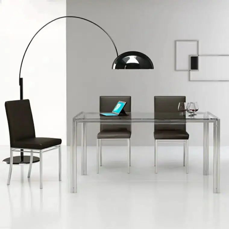 RUSH Minimalist Glass Dining Table