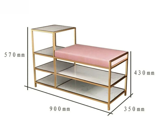 LUDVIG Modern Entryway Shoe Rack Bench